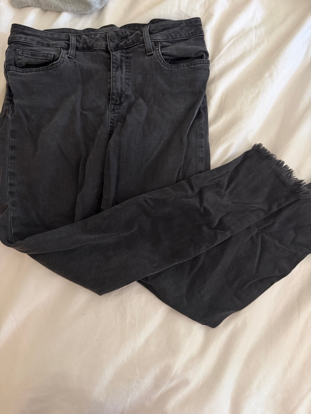 Joe's Jeans Black Slim Denim with Subtle Distressing